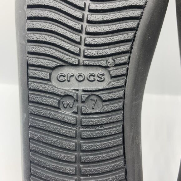Crocs Women’s Brooklyns Flats  Black In Size 7 - Picture 8 of 8